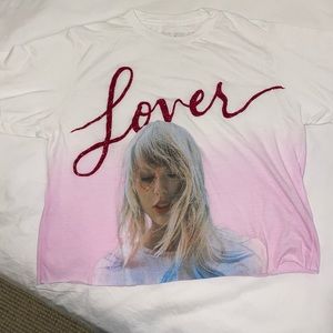 💗Taylor Swift💗 Lover tshirt cropped top DISCONTINUED size S limited edit…